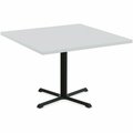 Special-T Table, Square, 42inx42inx29in, Black Base/Light GrayTop SCTSTAR24242BGR